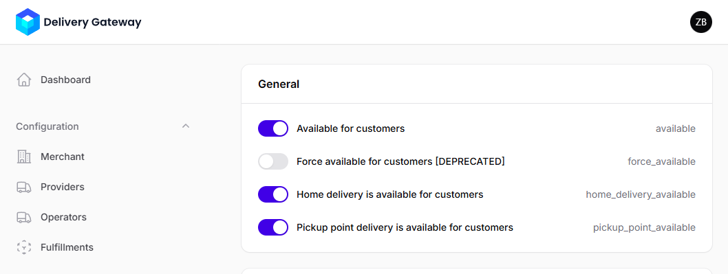Provider availability